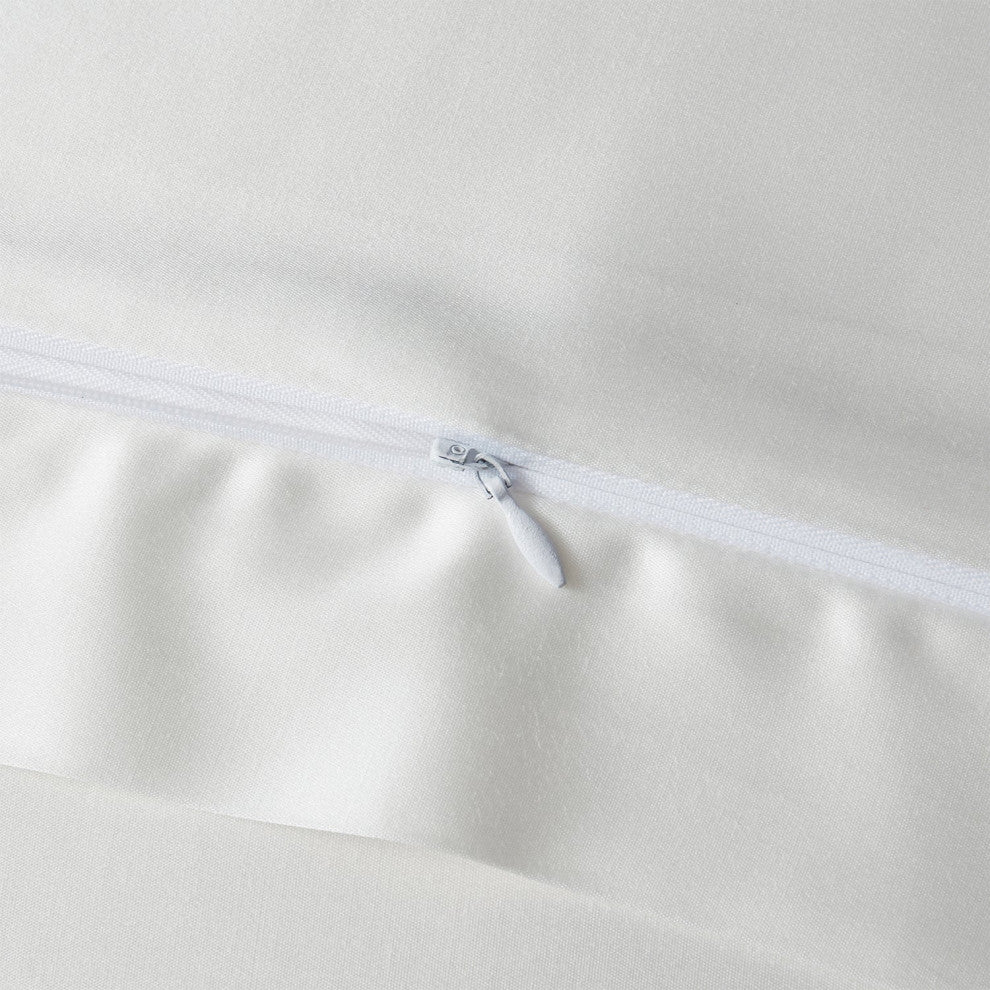 High Shine Satin Euro Sham, 27"x27", White, 1 Piece