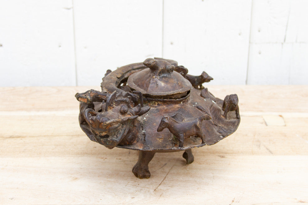 Large Ancient Dragon Tea Pot