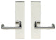Stuttgart Lever, Full Dummy Tubular Pair, Right Hand, Polished Stainless Steel