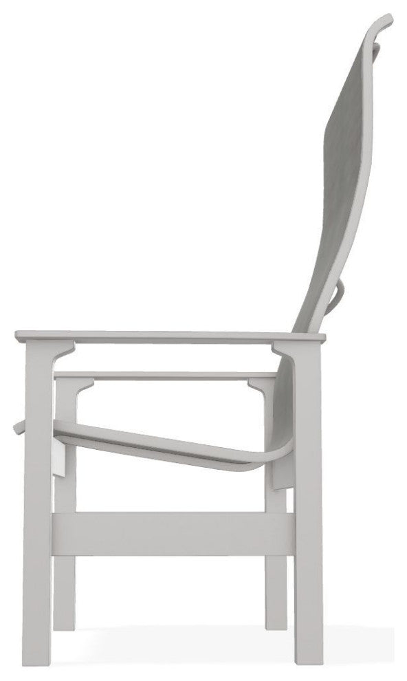 Leeward Sling Outdoor Supreme Armchair, Sicily/Warm Gray
