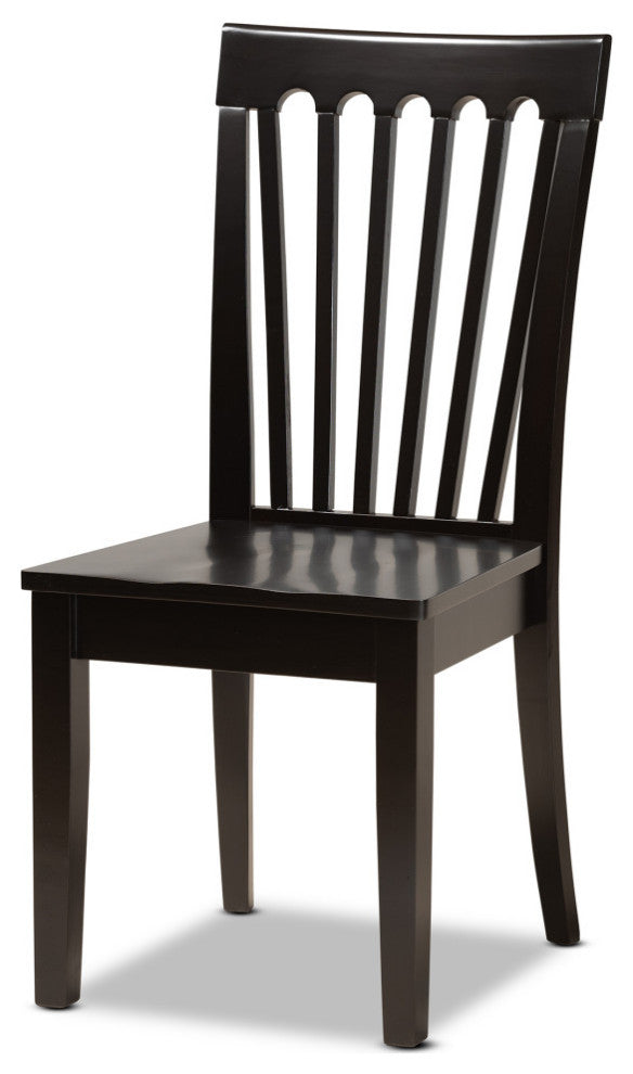 Barton Modern 5-Piece Dinette Set, Dark Brown