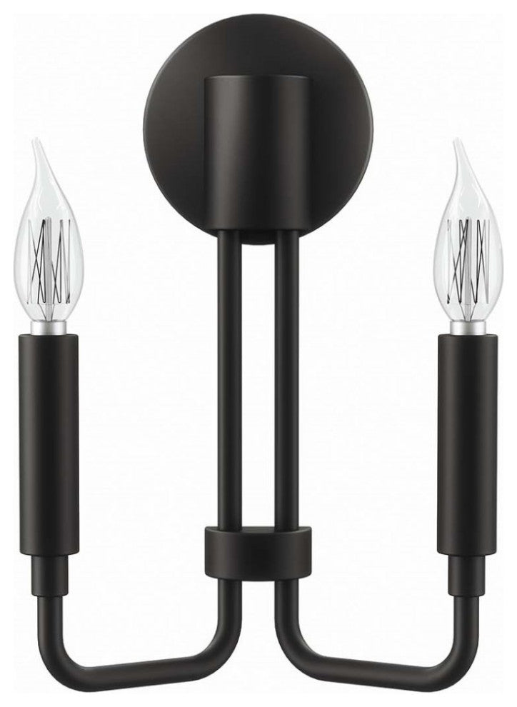 Sconce Wall Lamp Light Fixture, Black, Mid Century Living Kitchen Bistro Cafe
