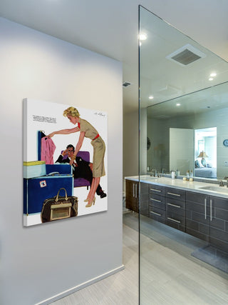 "Crowded Honeymoon" Painting Print on Wrapped Canvas