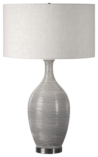 Uttermost Dinah Gray Textured Table Lamp