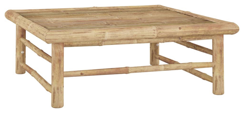Vidaxl Garden Table 25.6"x25.6"x11.8" Bamboo