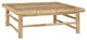Vidaxl Garden Table 25.6"x25.6"x11.8" Bamboo