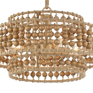 Silas Three Light Chandelier in Burnished Silver