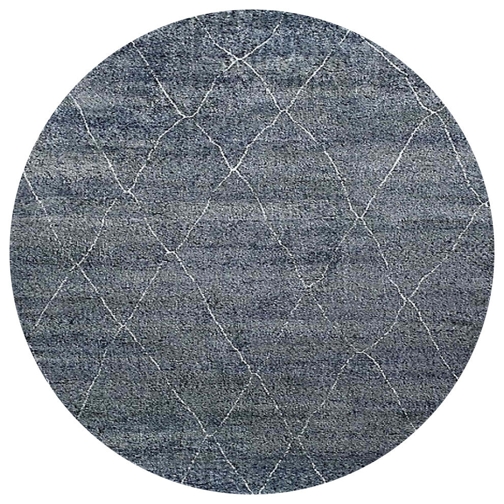 Ahgly Company Indoor Round Mid-Century Modern Area Rugs, 4' Round