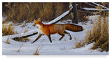 Wilhelm Goebel 'Fox Trot Red Fox' Canvas Art, 32"x16"