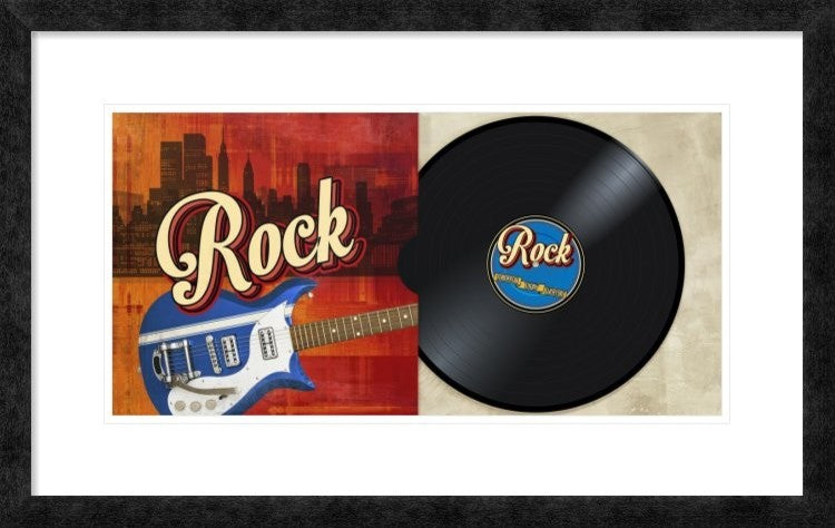 "Rock Collection" Framed Digital Print by Steven Hill, 32"x20"