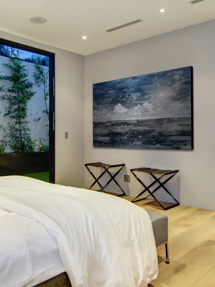 "Penzance" UV Ink Print on Brushed Aluminum, 60"x40"