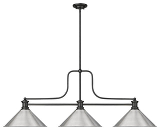 Zlite 725-3MB-BN15 3-Light Billiard, Brushed Nickel