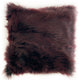 Plutus Purple Fancy Plush Animal Faux Fur Luxury Throw Pillow, 20"x26"