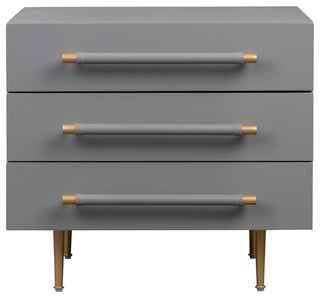 Trident Nightstand, Gray