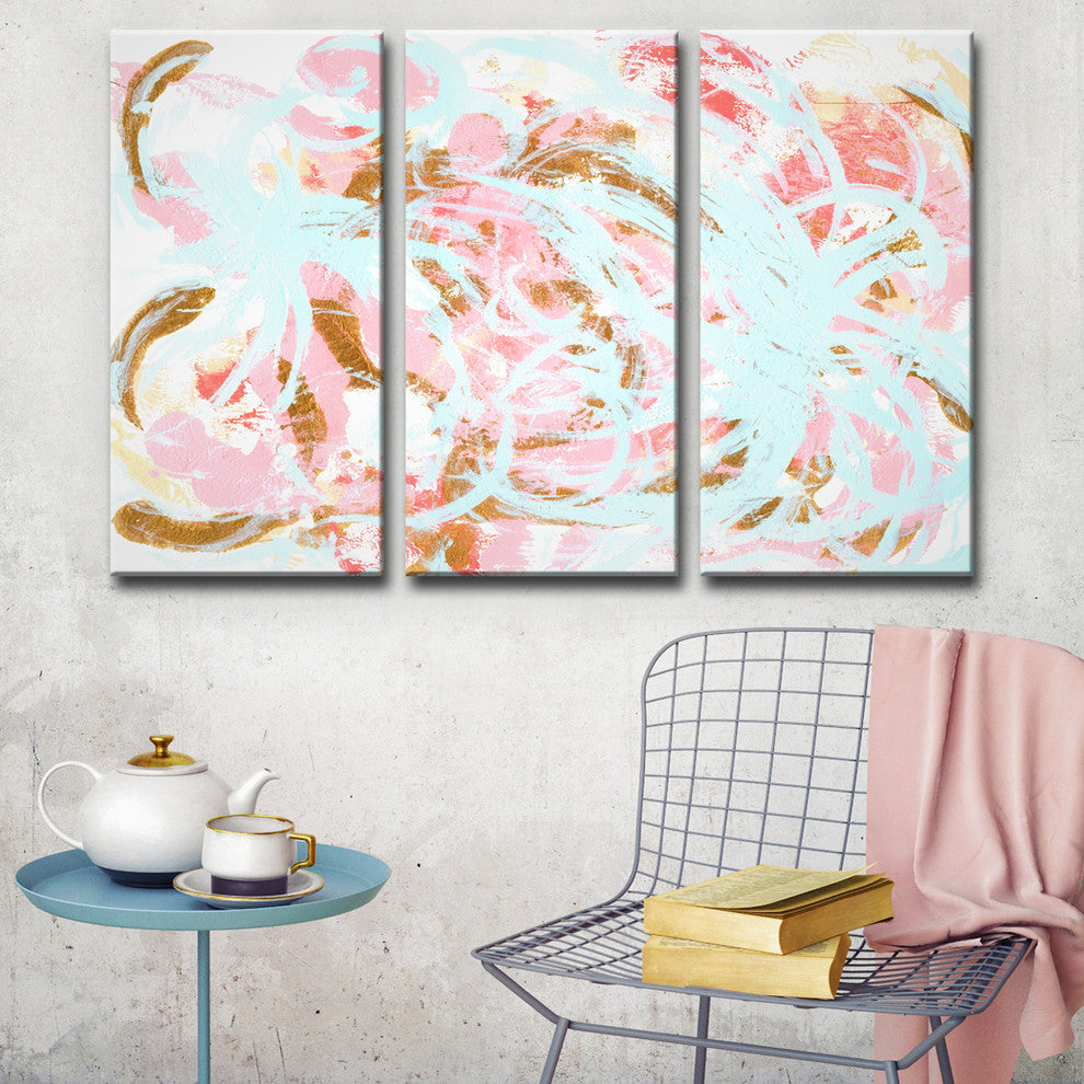 Ready2HangArt 'Grande Jete' Wrapped Canvas Art Set, 40"x60" 3-Panels