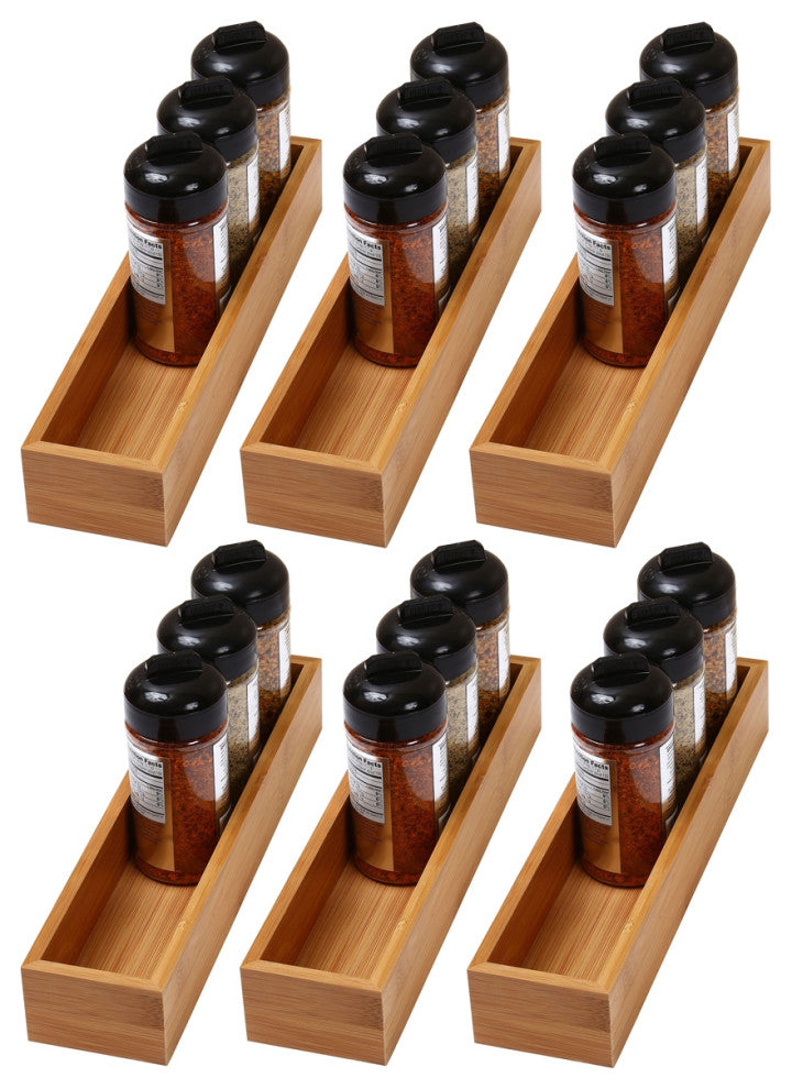 YBM Home Kitchen Drawer Organizer Storage Box 6 Pack, 3x12x2 Inch