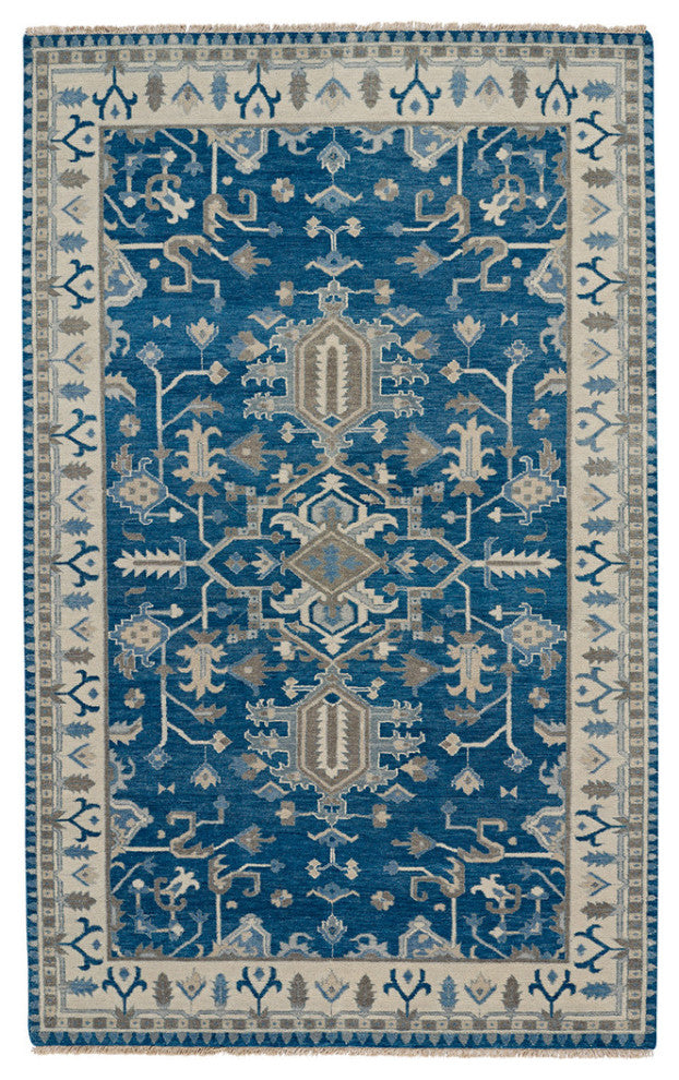 Capel Inspirit Deep Blue 1094_440 Hand Knotted Rugs - 8' X 10' Rectangle