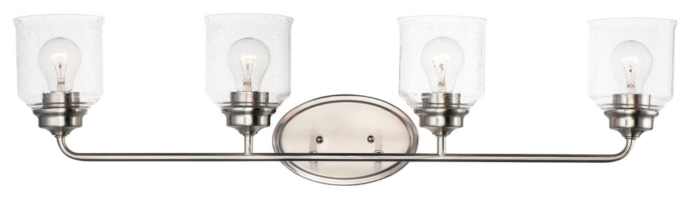 Maxim 12264CD Acadia 4 Light 35"W Bathroom Vanity Light - Satin Nickel