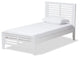 Sedona Modern Classic Mission Style White-Finished Wood Twin Platform Bed