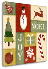 "Holiday Sampler I" By Jennifer Pugh, Giclee Print on Gallery Wrap Canvas