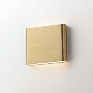 ET2 E23235 Spartan 2 Light 7" Tall LED Outdoor Wall Sconce - Natural Aged Brass
