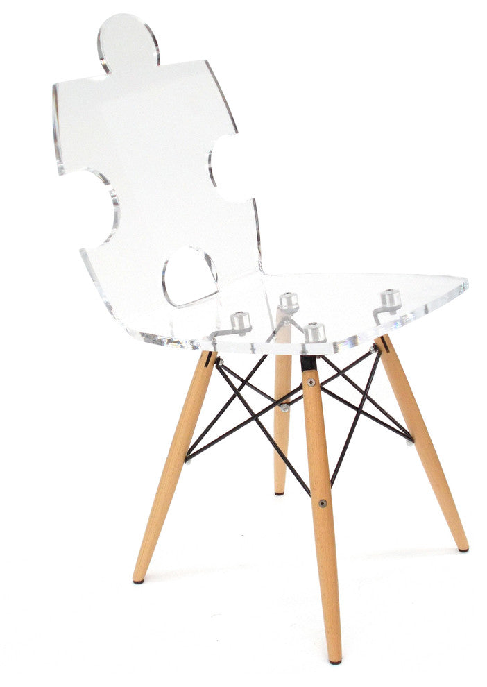 Chair, Puzzle, Clear