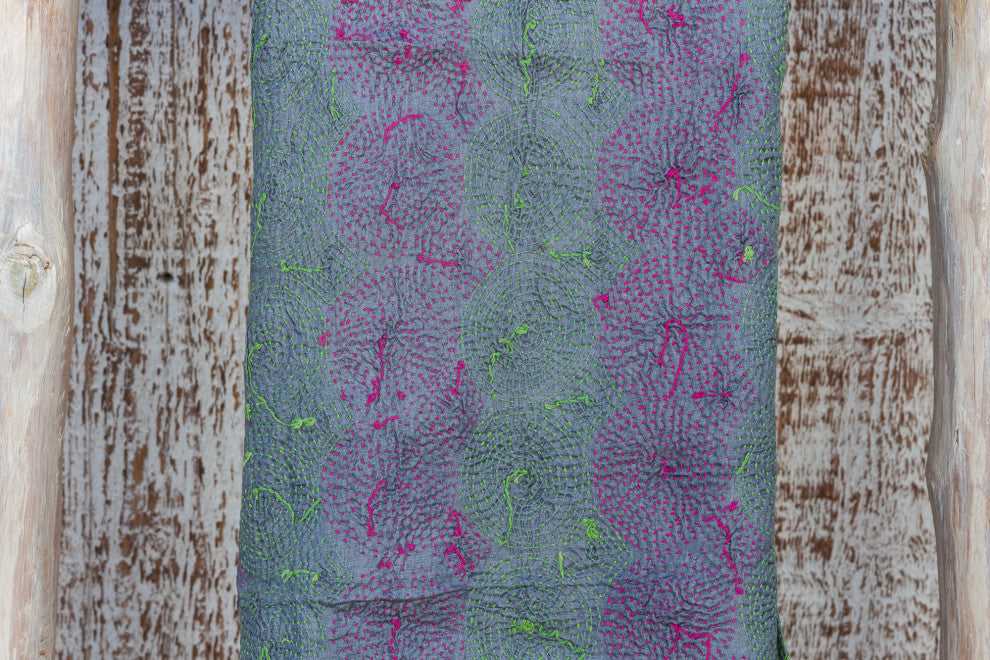 Aru Silk Kantha Throw