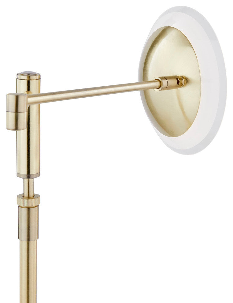 Meran Turbo Table Lamp, Satin Brass
