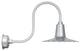 20" Iris LED Barn Light With Antique Arm, Galvanized Silver