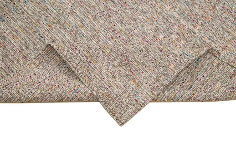 Rug N Carpet - Handmade Turkish 10' 5'' x 13' 5'' Modern Design Wool Kilim Rug