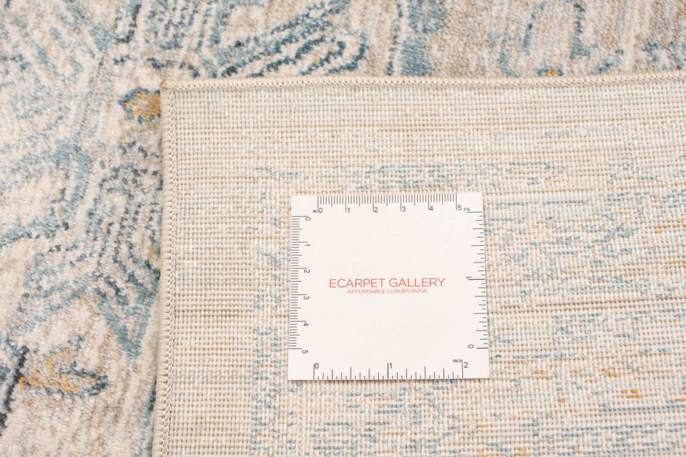 eCarpetGallery Living Room Rug, Beige, Grey, 6'7" x 9'10"