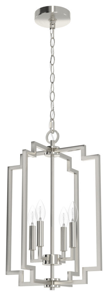 Zoanne Brushed Nickel 4-Light Pendant