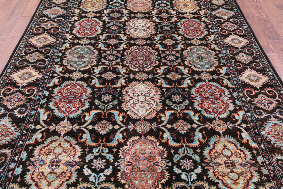 6' 9" X 9' 5" Persian Tabriz Handmade Wool Rug Q11319