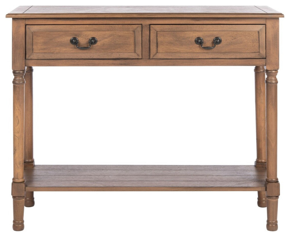 Safavieh Primrose 2 Drawer Console Table, Brown