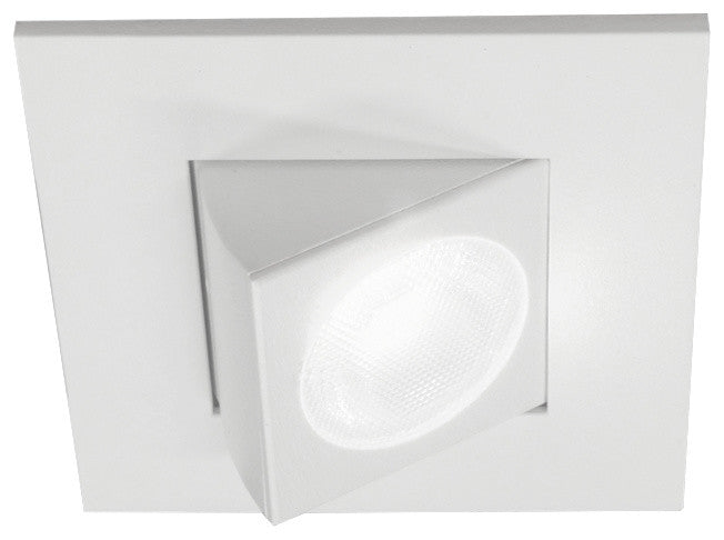 NICOR 2" Square Eyeball LED Downlight, White