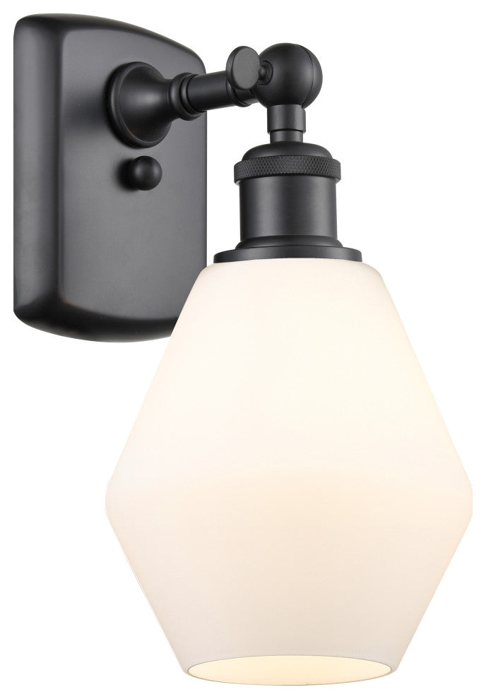 Innovations 516-1W-BK-G651-6 1-Light Sconce, Matte Black