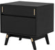 Haru Left Facing Nightstand, Black Oak