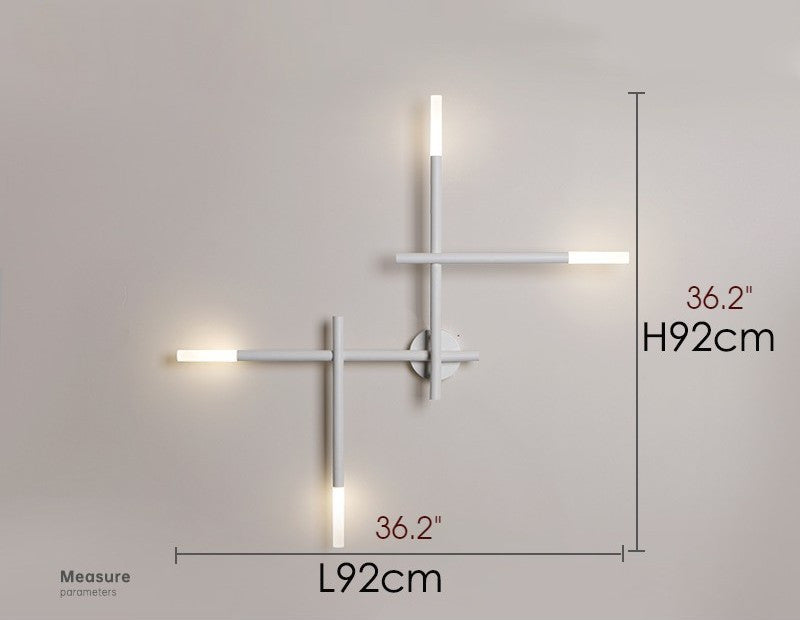 Manises | Modern Minimalist LED Wall Lamp, White, 4 Heads, Warm Light