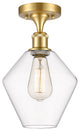 Innovations 516-1C-SG-G652-8-LED 1-Light Semi-Flush Mount, Satin Gold