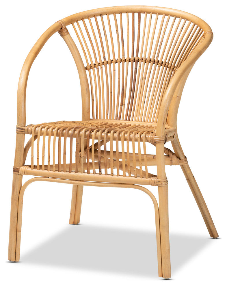 Colleen Natural Brown Rattan Dining Chair