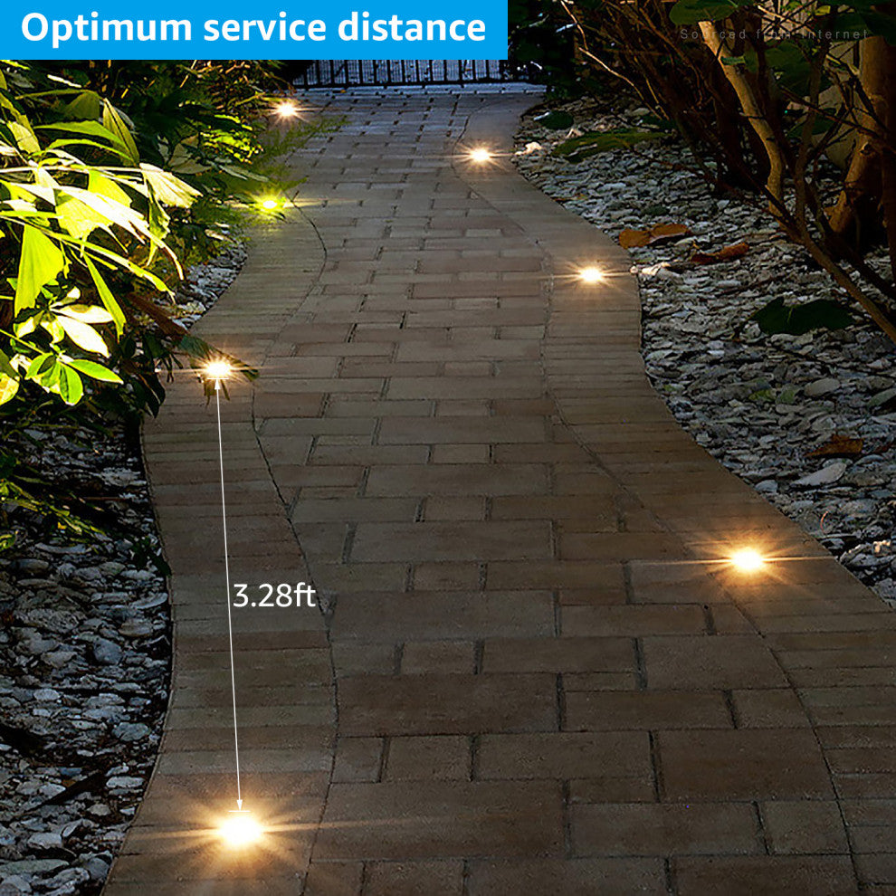 24-Pack 6W Well Lights LED Low Voltage 12-24V, In-Ground Lighting