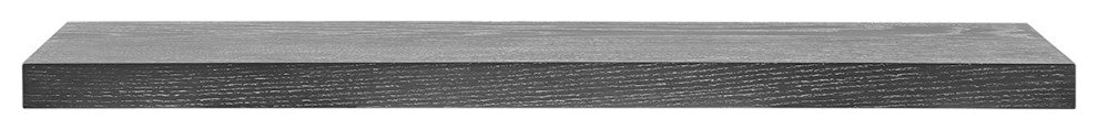 43" Dark Gray Whitewash Wooden Floating Shelf