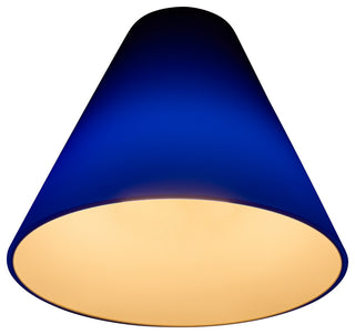 Inari Silk Martini Pendant Glass Shade, Cobalt