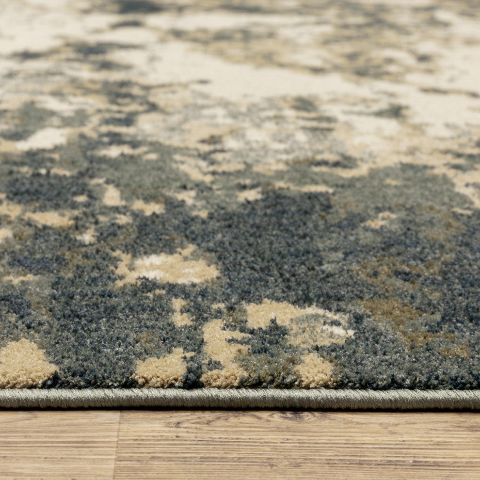 Oriental Weavers Fiona Indoor Rug Blue/ Beige 2'3" X 7'3"