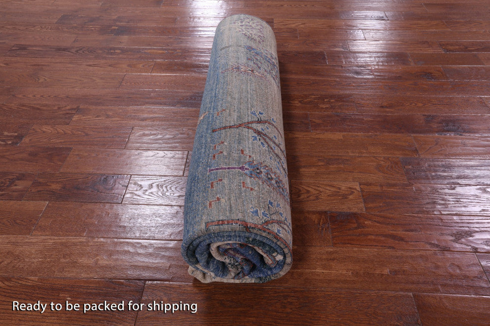 7' 10" X 9' 8" Handmade Persian Gabbeh Tribal Wool Rug Q9678