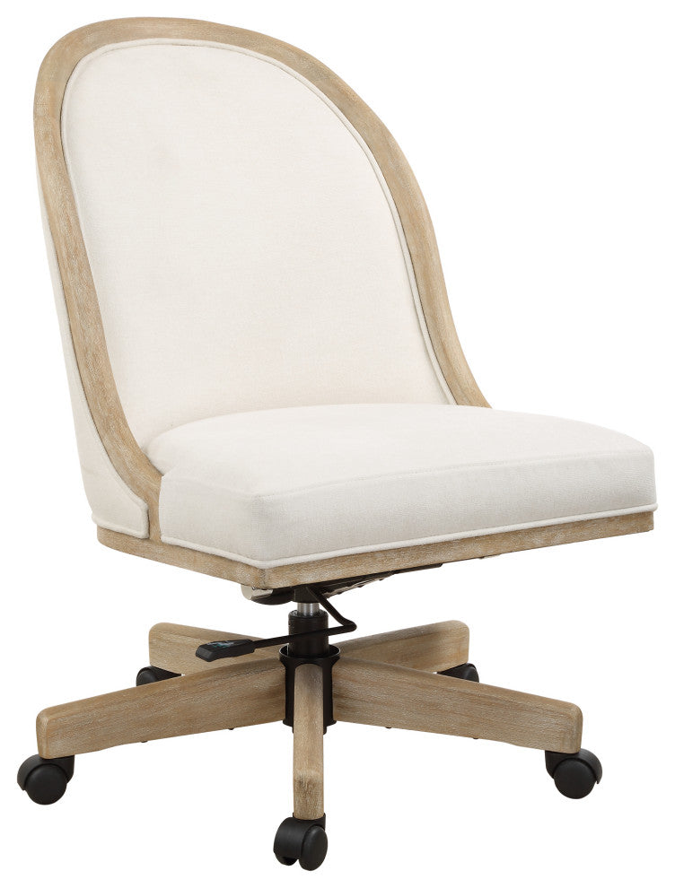 Uttermost Lithe Light Oak Desk Chair