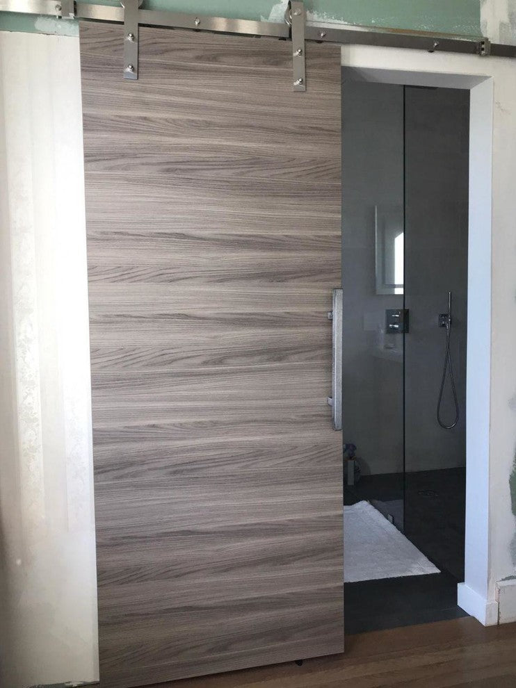 Panel Eco-Veneer Modern Door Slab 24 x 80 | Planum 0010 Ginger Ash