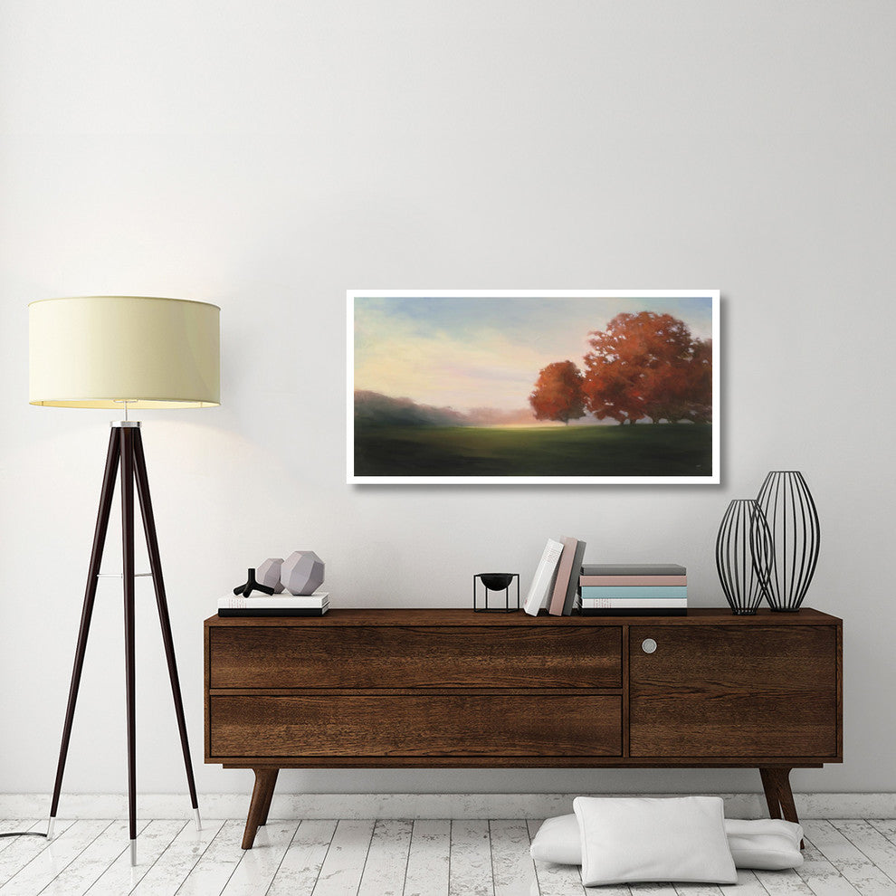 "La Plage en Hiver" Digital Paper Print by Julia Purinton, 50"x26"