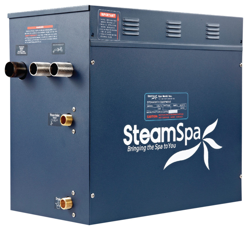 SteamSpa Oasis 10.5 KW QuickStart Acu-Steam Bath Generator Package