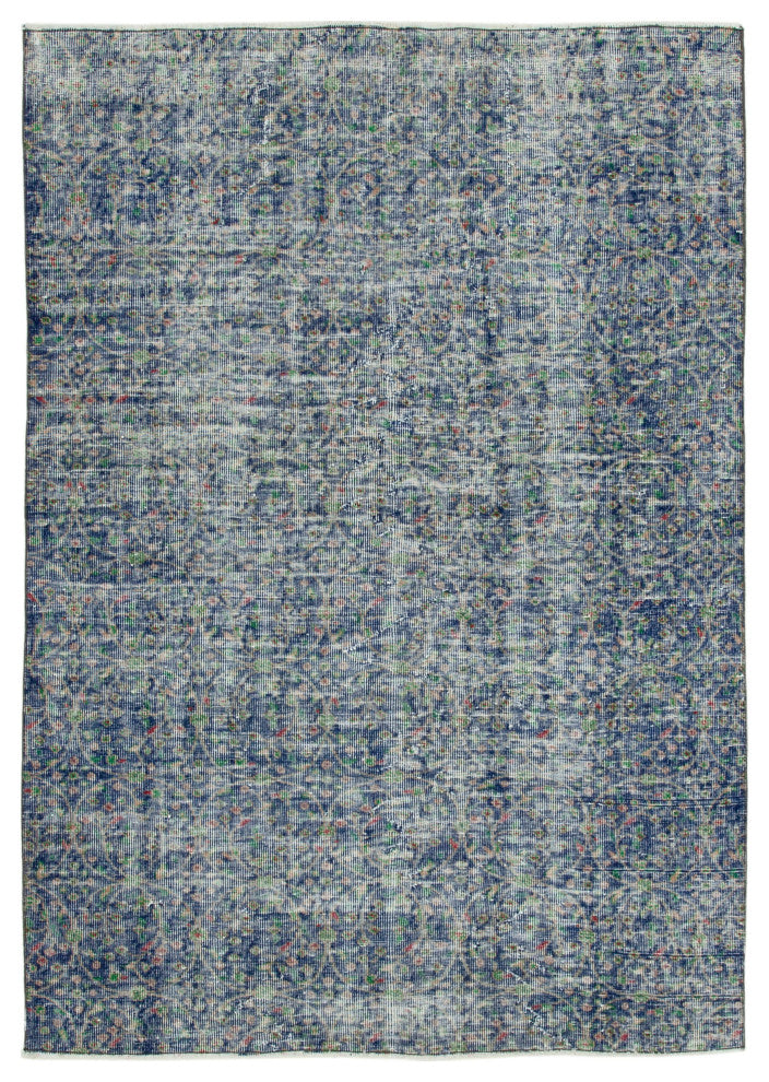 Rug N Carpet - Hand-knotted Turkish 4' 11'' x 7' 0'' Distressed Vintage Rug
